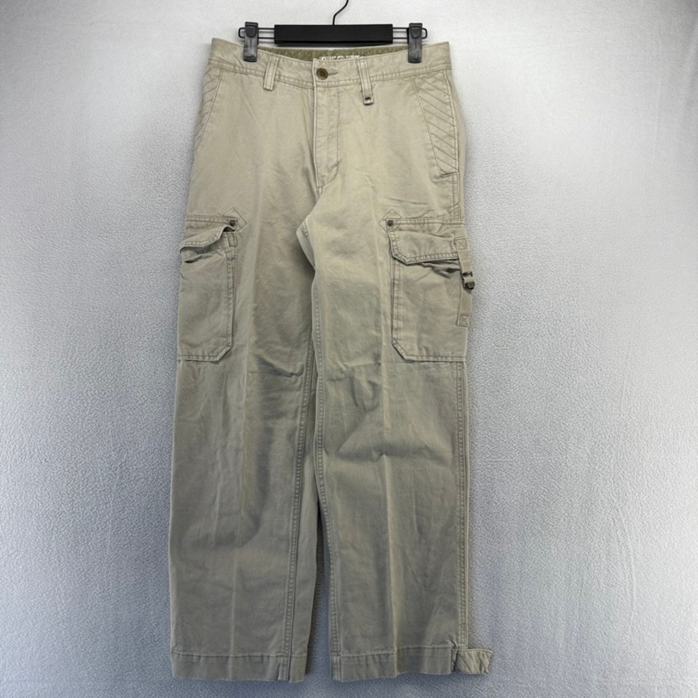 Vintage Old Navy Cargo Pants Mens 28x30 Beige Baggy Utility Skate Military y2k